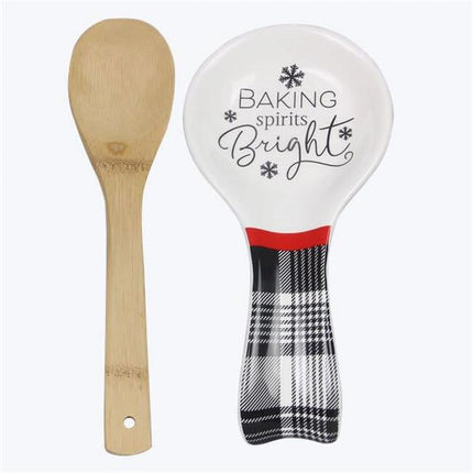 Christmas farmhouse spoon rest