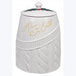 White Ceramic Christmas Cookie Jar