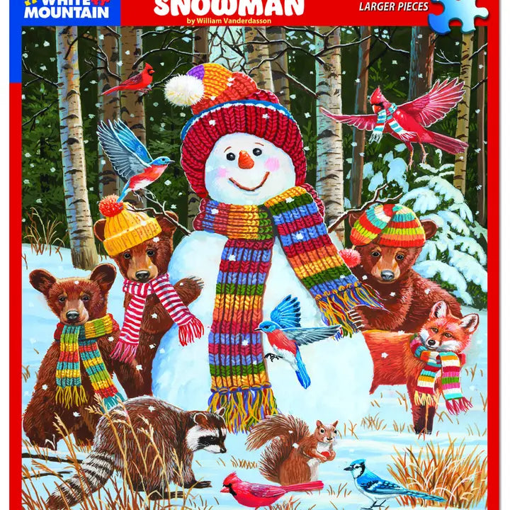 Visiting the Snowman (large pc) Puzzle 500pc