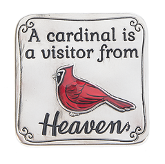 A Cardinal is a Visitor from Heaven Pocket Charm
