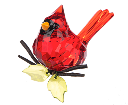 Cardinal with Sunflower figurine