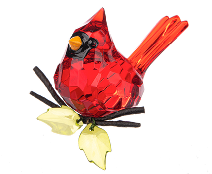 Cardinal with Sunflower figurine
