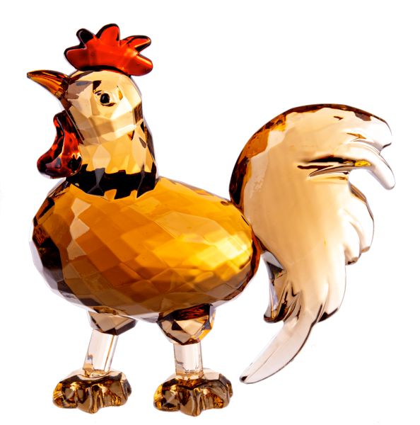 Crystal expressions Rooster figurine