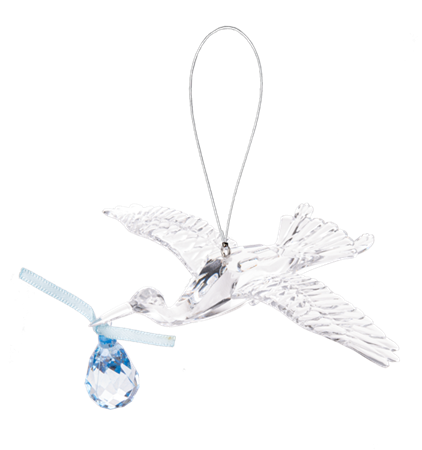 Crystal Expressions Stork for boy
