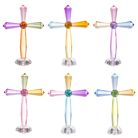 Crystal Expressions Rainbow standing cross