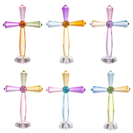 Crystal Expressions Rainbow standing cross