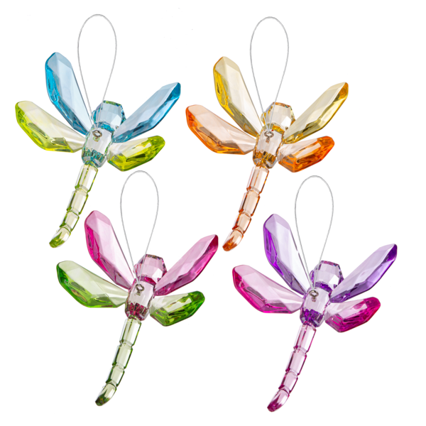 Two-Tone Small Dragonfly Ornaments