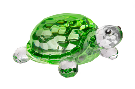 Lucky Crystal Acrylic Turtle Figurine