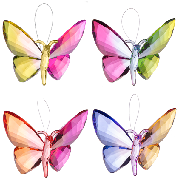 Vivid Chrystal Expressions Hanging Butterflies