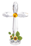 Crystal Expressions Standing Sunflower Cross