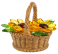 Basket of Sunflowers