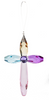 Crackle style rainbow cross
