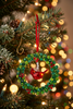 Cardinal Berry Wreath Ornament