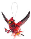 Poinsettia Cardinal Ornament
