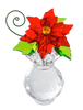 Poinsettia Bloom Posy Pot