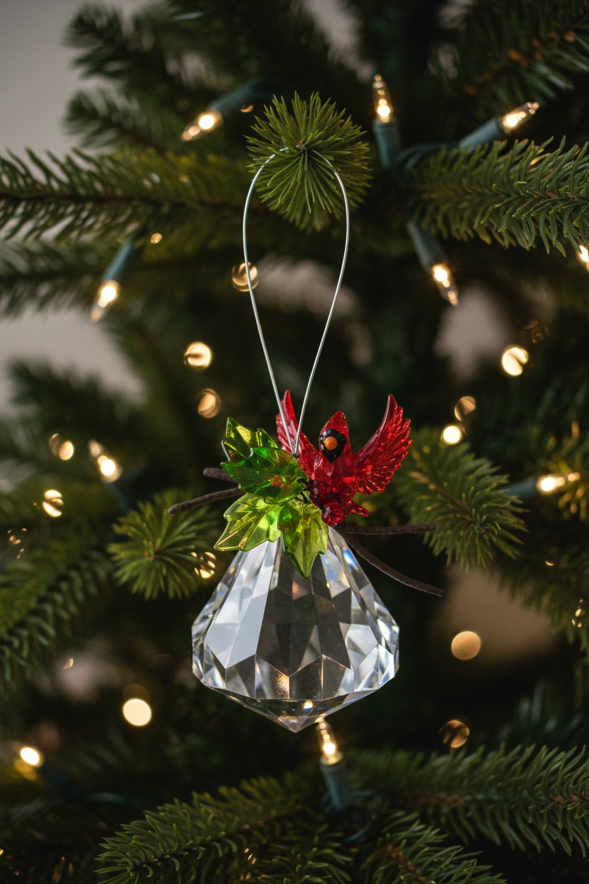 Cardinal Large Jewel Ornament