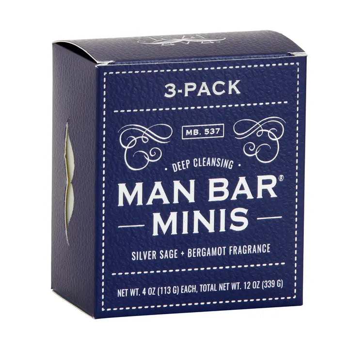 San Francisco Soap Co. Man Bar Minis Silver Sage & Bergamot Fragrance