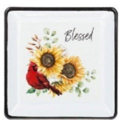 Autumn Cardinal Trinket Dish