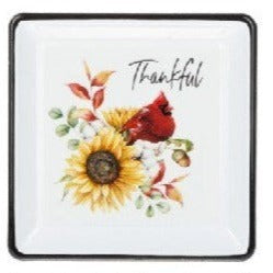 Autumn Cardinal Trinket Dish