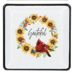 Autumn Cardinal Trinket Dish