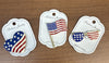 Red White & Blue fashion pins