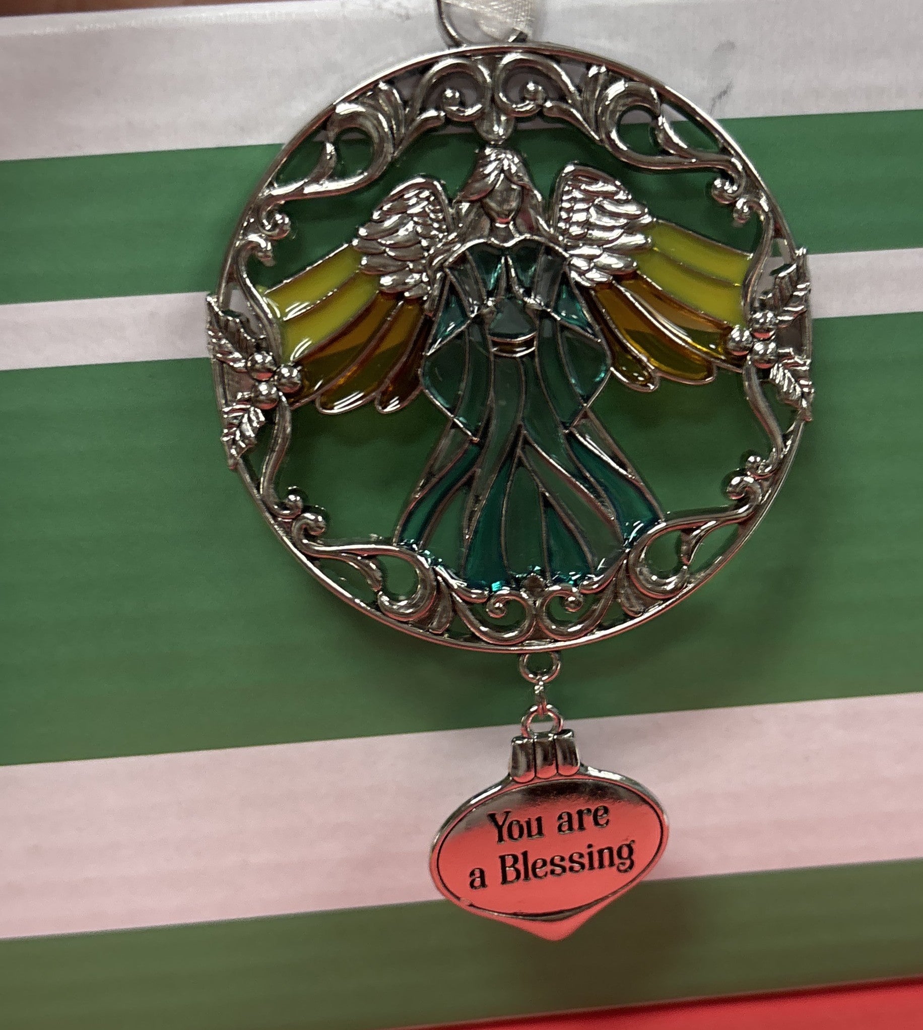 Stained Glass Christmas Ornament Assortment