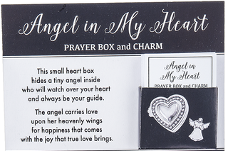Angel in my heart pocket charm