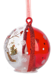 LED Snowman Glass Ornaments