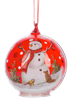 LED Snowman Glass Ornaments