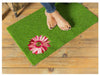 Gerbera Daisy Embroidered Grass Mat