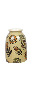 Stoneware Folk art mini vase