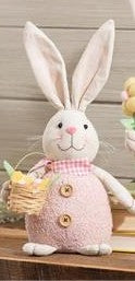 Hop Into Spring Table Decor Fabric Bunny