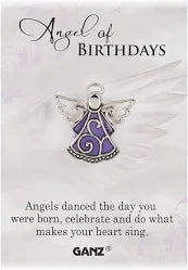 Angel of Birthdays Pin