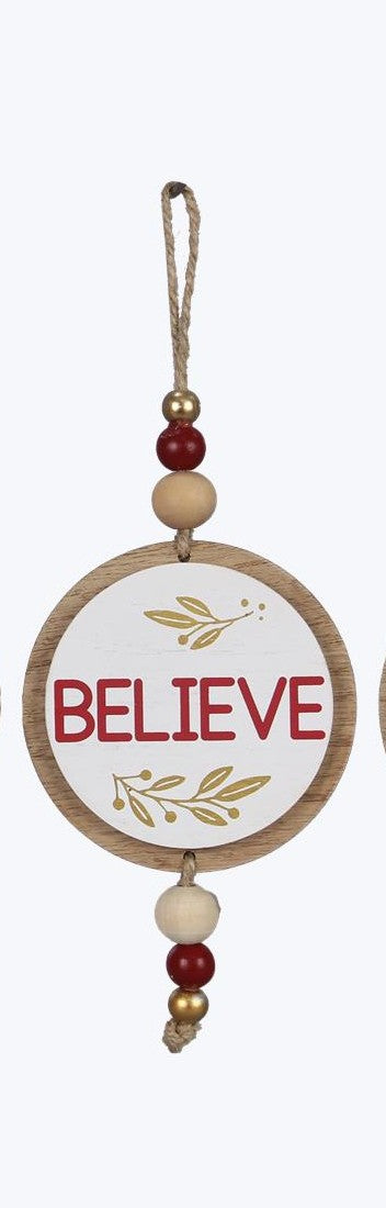 Wood Winter Solstice Ornament