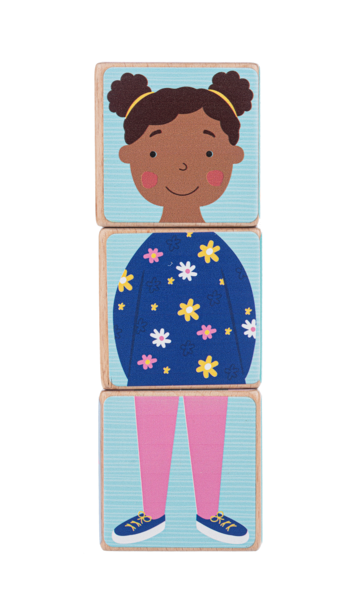 Wooden Block Doll (3 pc. set) 12M+