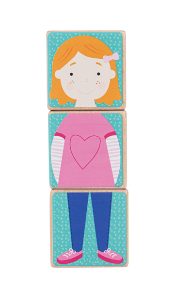 Wooden Block Doll (3 pc. set) 12M+