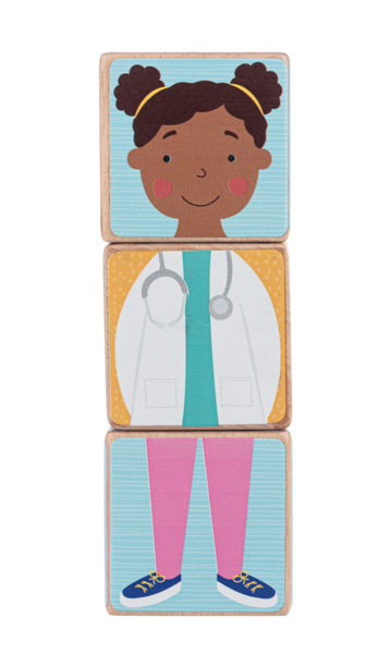 Wooden Block Doll (3 pc. set) 12M+