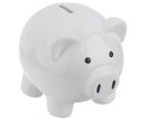 White Piggy Money Bank