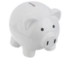 White Piggy Money Bank