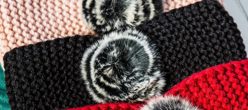 Fur Rosette Ear Warmer