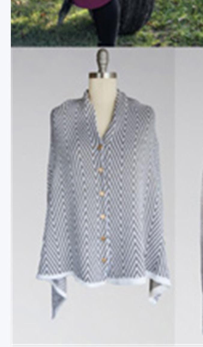 Chevron Knit Poncho