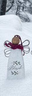 Wooden Angel ornament