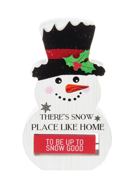Snowman Spinning Signs