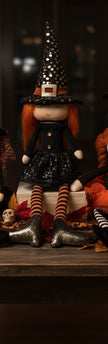Fabric Witch Shelf Sitter