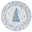 Blue & White Porcelain Christmas Tree Plate