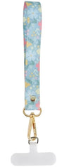Geometric Tapestry Scalloped Harmony Keychain, Phone Wristlet