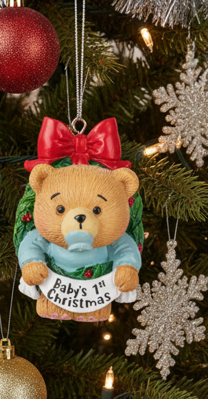 Baby's First Christmas Bear Ornament