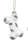Glass Paw or Bone Ornaments