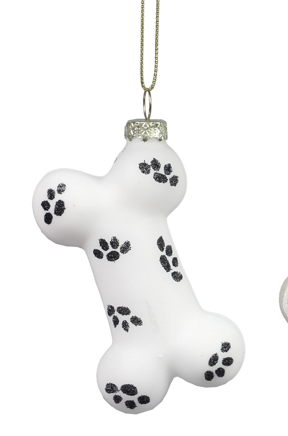 Glass Paw or Bone Ornaments