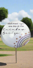 Glass Dog and Cat Memorial Magnifying Paper Weight